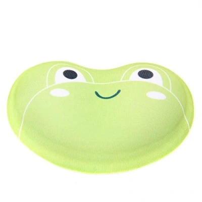 Imagen de TUKA Reposamuñecas ergonómico del Gel de dibujos animados, suave resto muñeca flexible multiusos, animal Almohadilla Gel, Rana verde, TKC5113 greenfrog