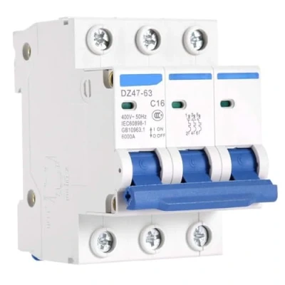 Imagen de DEWIN Disyuntor de Circuito RCCB, DZ47 63 Corriente Residual 3 Polos a RCCB 220V/380V