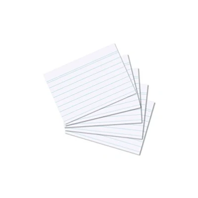 Imagen de Herlitz Fichas DIN A8, color blanco, a rayas (1000 unidades)