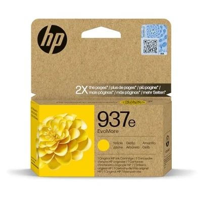 Imagen de Cartucho de tinta HP Evo More 937e, Hasta 1650 páginas, Certificado CarbonNeutral®, Amarillo