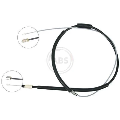 Imagen de A.B.S. K13166 Cable de Freno Mano 1940 Discos para dirección izquierda/derecha RENAULT: MEGANE 2 Coupe Cabriolet