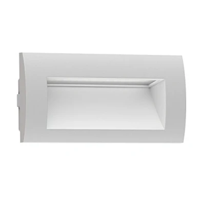 Imagen de ledscom.de Aplique empotrable LED ZIBAL, downlight para exteriores, IP65 mate, 140 x 70mm, 3,3 W, 223lm, blanco frío, empotrable, pared exterior, de casa, terraza, jardín, balcón, carport,