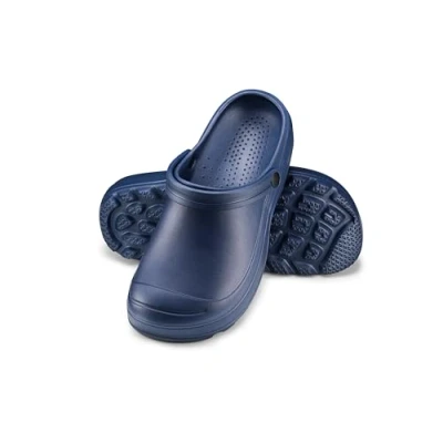 Imagen de ESTRO Zuecos Hombre Verano Jardín Zapatillas Casa Suecos Ligero Sanitarios F08 (46 EU, Azul Oscuro)