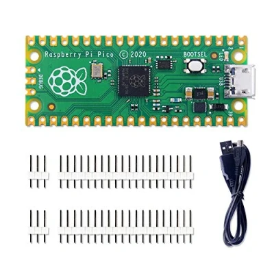 Imagen de GeeekPi Raspberry Pi Pico Kit de microcontrolador Flexible Mini Placa Desarrollo, basado en la RP2040, procesador Doble núcleo Arm Cortex M0+, Soporte C/C++ / Python