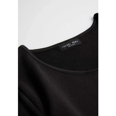 Imagen de YSABEL MORA Camiseta Térmica para Mujer de Manga Larga. Térmico con Interior Afelpado Invierno. Ropa Frío Extremo Deporte y Nieve. Color Negro. Talla S