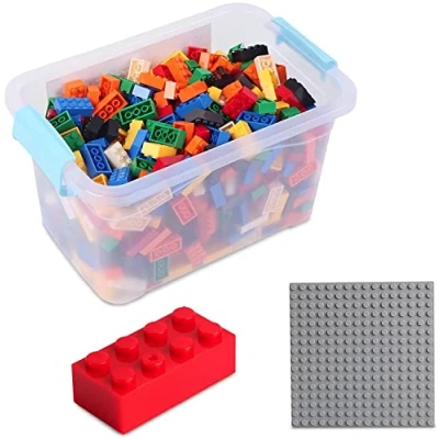 Imagen de Katara Juego De 520 Ladrillos Creativos En Caja con Placa Construcción 100% Compatibles Lego Classic, Sluban, Papimax, Q Bricks, Multicolor (1827), Color/Modelo Surtido