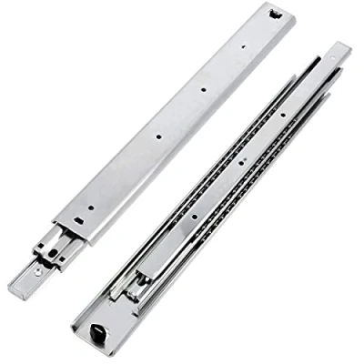 Imagen de GTV Set de Guias Correderas para Cajones Extracción Total 53.9 x 1000 mm, Acero Galvanizado 2 Telescopicas, Rieles Soporta hasta 100 kg, Piezas