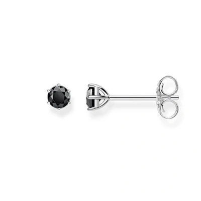 Imagen de Thomas SABO Pendientes silvercoloured/black, Mujer, Talla: One Size, Silver coloured/black