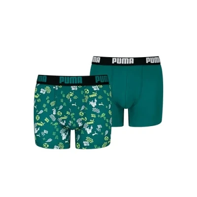 Imagen de PUMA Printed Calzoncillos Boxer, Green Combo, 122 cm 128 para Niños