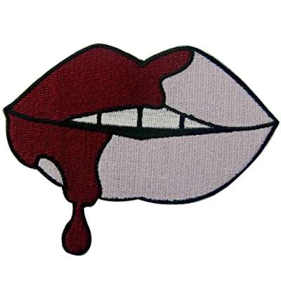 Imagen de Parche termoadhesivo para la ropa, diseño de Los sangrantes labios rosados sexy