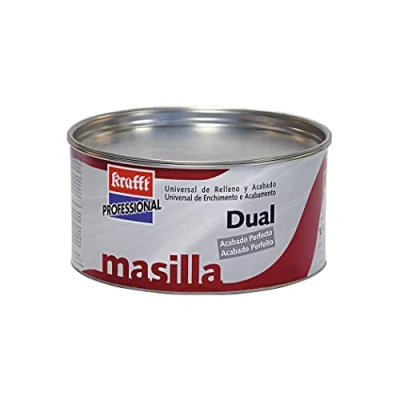 Imagen de Krafft Masilla de Carrocero Coche Universal Relleno y Acabado Resina Poliéster + Endurecedor 1,5kg