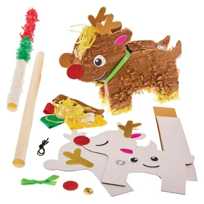 Imagen de Baker Ross FX644 Kit Piñata Reno 1 Kit, Fiesta de Navidad Manualidades para Niños