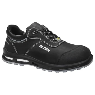 Imagen de ELTEN Reaction XXT Low ESD S3 Zapatos de Seguridad, señora y Caballero, Cuero, Puntera plástico (más Ligero Que la Acero), Ligero, Robusto, Negro/Gris, Talla: 40