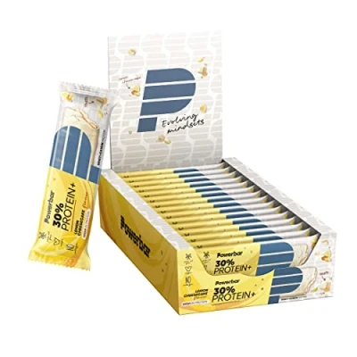 Imagen de PowerBar Protein Plus 30% Lemon Cheesecake 15x55g Barra de alta Proteína + Suero y Caseína