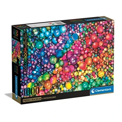 Imagen de Clementoni ColorBoom Collection mármoles, 1000 Piezas, para Adultos, Rompecabezas de Colores, Puzzle Degradado, Fabricado en Italia, Multicolor (39780)