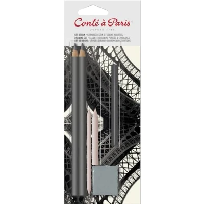 Imagen de Conté à Paris Set de lápices dibujo grafito y carboncillos