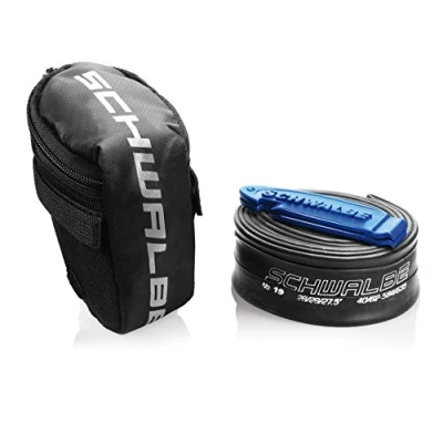 Imagen de SCHWALBE 2179502200 Bolsa tija de sillin cámara 28&quot; + 2 Desmontables, Unisex Adulto, Negro, 25 x 20 13cm
