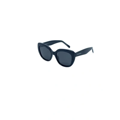 Imagen de Gafas de sol mujer tipo cat eye negras brillantes con lentes polarizadas