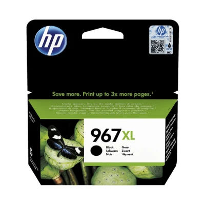 Imagen de HP 967XL 3JA31AE Negro, Cartucho de Alta Capacidad Original, 3.000 páginas, para impresoras OfficeJet Pro serie 9000 All in One