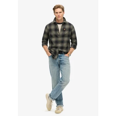 Imagen de Superdry LONG Sleeve Camisa, Hombre, Talla: Large, Cedar check navy