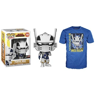Imagen de Funko Pop &amp; tee MY Hero Academia TENYA IIDA INGENIUM (Full Mech Suit) + Camiseta Talla M Playsets, Multicolor (UT 46408M)