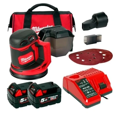 Imagen de Milwaukee 4933464229 Lijadora rotorbital 18V, 125mm y órbita de 2,4m M18 BOS125 502B, Neutro, 0