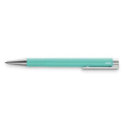 Imagen de Lamy Logo M+ Bolígrafo 204 de plástico irrompible en color turquesa Lagoon Con unidad pulsador integrada mina grande Ancho trazo M, 1 (1 unidad)