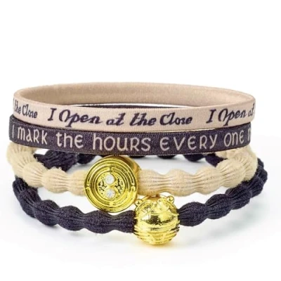 Imagen de HARRY POTTER Juego De Bandas Para El Pelo Time Turner Y Golden Snitch Por The Carat Shop, Dorado