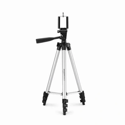 Imagen de Amazon Basics Trípode universal de aluminio para smartphone 127 cm, negro