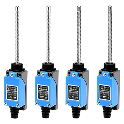 Imagen de GUUZI 4pcs ME 9101 Interruptor de Límite Momentáneo Varilla Resorte en Espiral Flexible (1NC + 1NO) 0 250V/5A