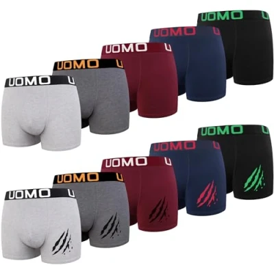 Imagen de L&amp;K Bóxer de Algodón para Hombre Pack 10 Multicolore 1116D Gr. 4XL