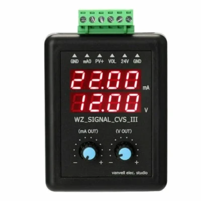 Imagen de Generador de señal ajustable 4 20Ma 24V Calibrador transmisor voltaje corriente 0 10V Fuente constante fácil instalar