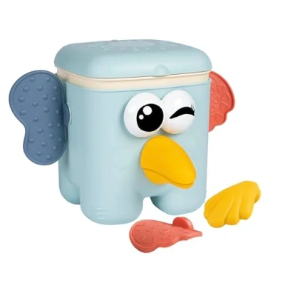 Imagen de Smoby Little Cubo Kaboom Juego encajable, 15 Piezas con Caras de Animales para Encajar, presiona la Parte Superior Que Todas Las se caigan y Empieza Nuevo. (7600140316)