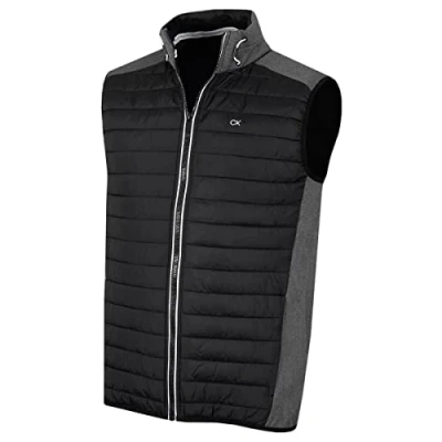Imagen de Calvin Klein Hombre Hybrid Aisle Bodywarmer Golf Gilet Charcoal/Negro S