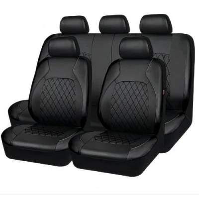 Imagen de 9 Piezas Fundas Asientos Coche para Hyundai Tucson TL 3.Gen SUV 2015 2017 2018 2019 2020 2021 2022 2023 2024, Coches Cuero Impermeable Transpirable Accesorios