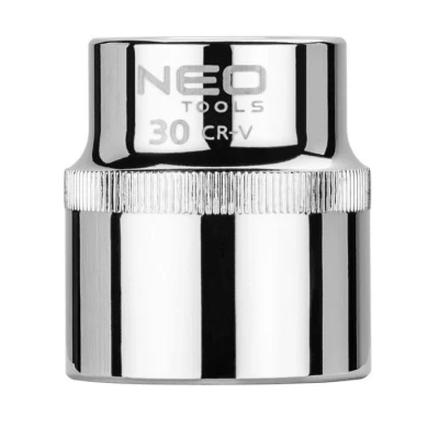 Imagen de NEO TOOLS 08 030 Piezas insertables de llave cubo 1/2 3124 30 mm Acero cromo vanadio SuperLock