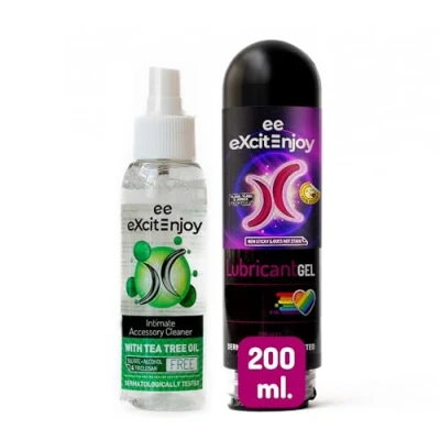 Imagen de Pack Limpiador para Accesorios de Silicona + Gel lubricante Íntimo relajante con Árnica Vegano y Dermatológicamente Testado