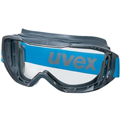 Imagen de Uvex Gafas megasónicas gente que usa gafas, sin niebla y resistentes a los arañazos Azul/Claro