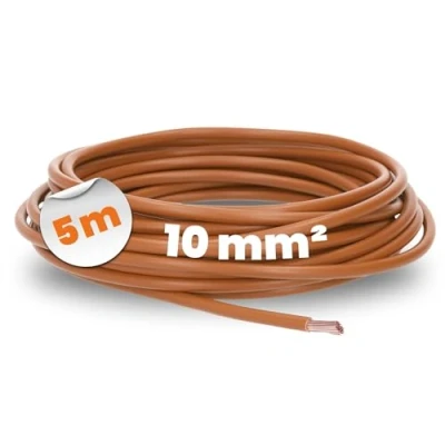 Imagen de Lapp 4520035 H07V K cable de cableado (5 m, 10 mm², flexible, PVC, mm²), color marrón