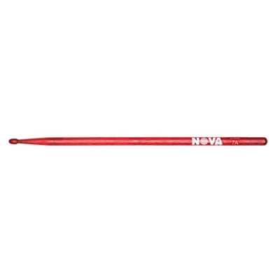 Imagen de Vic FIrth Baquetas NOVA 7A Punta de Madera color rojo