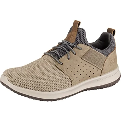 Imagen de Skechers Delson Camben, Zapatillas para Hombre, Taupe Mesh W Synthetic, 39.5 EU