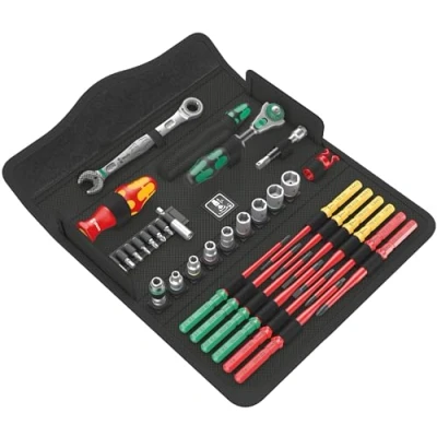 Imagen de WERA 05135871001 Kraftform Kompakt W Imperial 1 Conjunto con mango y varillas intercambiables