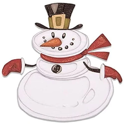 Imagen de Set de Troqueles Thinlits 664230 11 pzas Sr. Muñeco Nieve, Colorize by Tim Holtz
