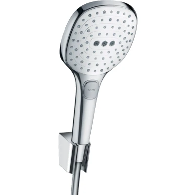 Imagen de Hansgrohe 26720400 Raindance Select E 120 ducha de mano con soporte, 1,60m, blanco/cromo