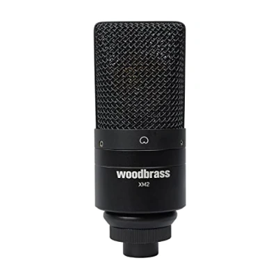 Imagen de WOODBRASS XM2 Micro Voz e Instrumento Micrófono XLR Supercardioide para grabación de estudio, Mao, Home Studio. Cápsula y Preamplificador Pro: señal final, dinámica detallada