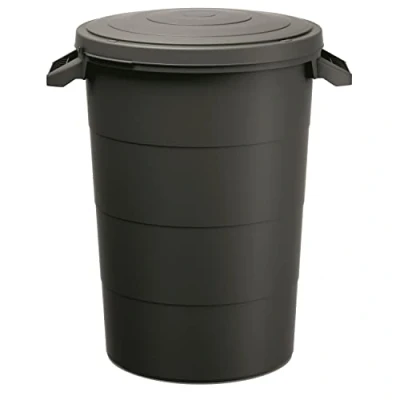 Imagen de Keden Smooth Cubo de Basura Papelera Reciclaje 80 litros Color Negro