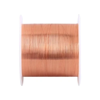 Imagen de Alambre de cobre 0,1 mm, bobinado imán esmaltado 50 m artesanal resistencia a altas temperaturas para inductores transformadores