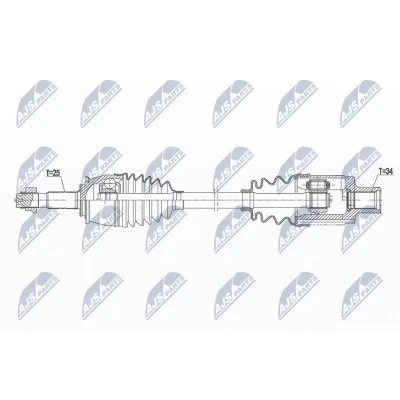 Imagen de Semi eje NTY NPW PL 147