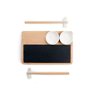 Imagen de H&amp;h set 10 pezzi sushi ardesia e bamb cm 30x20