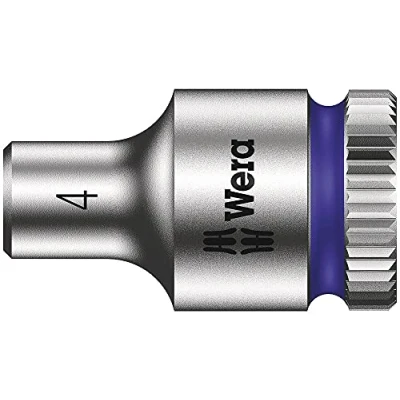 Imagen de WERA 05003501001 8790 HMA Zyklop Nuss 4,0 Llave de vaso con arrastre 1/4&quot;